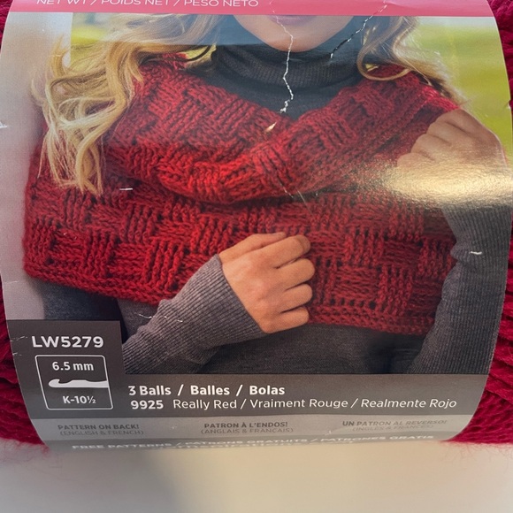 Red Heart Soft Yarn Bundle - Wine color - Scarf Crochet Project - Picture 2 of 12